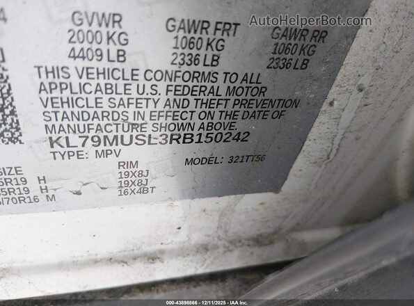 KL79MUSL3RB150242 2024 CHEVROLET TRAILBLAZER White ძრავის განყოფილების ხედი