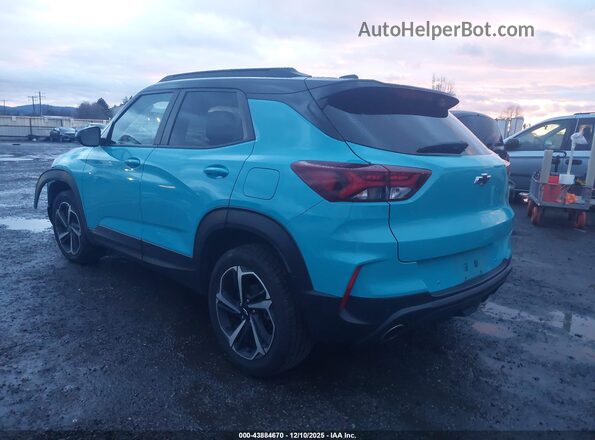 KL79MUSL8NB077752 2022 CHEVROLET TRAILBLAZER Blue Tył lewy
