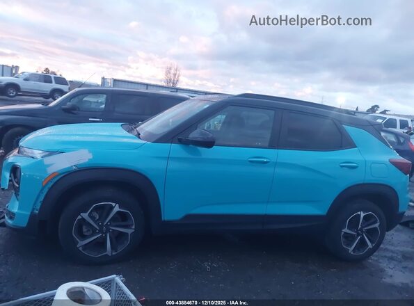 KL79MUSL8NB077752 2022 CHEVROLET TRAILBLAZER Blue Widok wnętrza 360 stopni