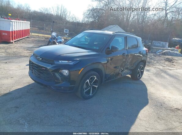 KL79MUSL8NB148139 2022 CHEVROLET TRAILBLAZER Черный Передняя левая четверть