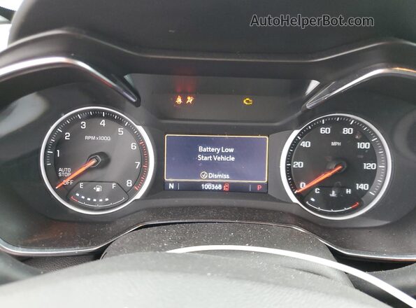 KL79MVSL3NB128080 2022 CHEVROLET TRAILBLAZER Blue Вид щитка приладів