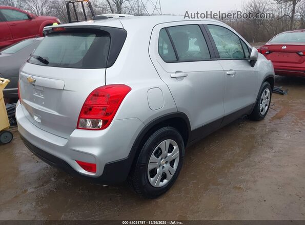 KL7CJKSB7HB071391 2017 CHEVROLET TRAX Silver უკანა მარჯვენა