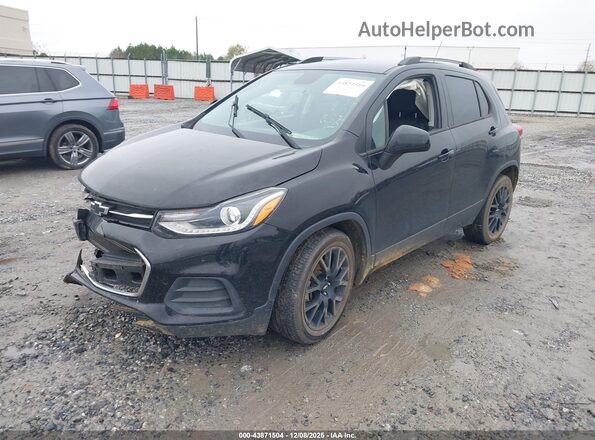 KL7CJLSM0NB513186 2022 CHEVROLET TRAX Black წინა მარცხენა ხედი სამი მეოთხედიდან