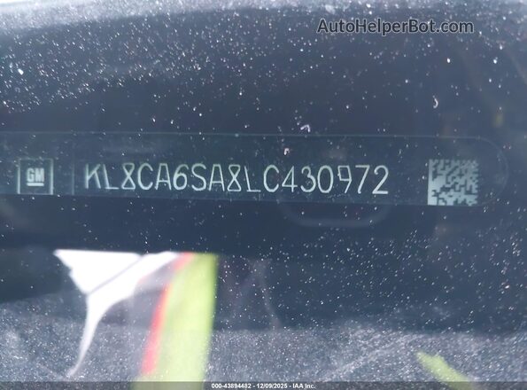 KL8CA6SA8LC430972 2020 CHEVROLET SPARK Black Շարժիչի բաժամունքի տեսք