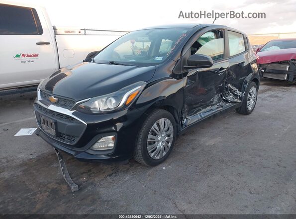 KL8CB6SA0LC454583 2020 CHEVROLET SPARK Black Առջևի ձախ երեք քառորդ տեսարան