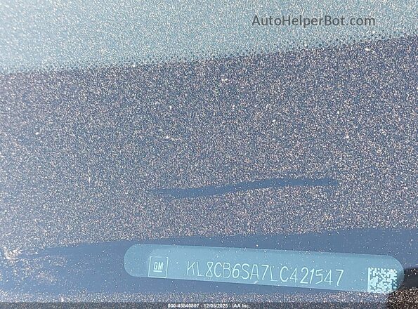 KL8CB6SA7LC421547 2020 CHEVROLET SPARK Black Vista del compartimento del motor