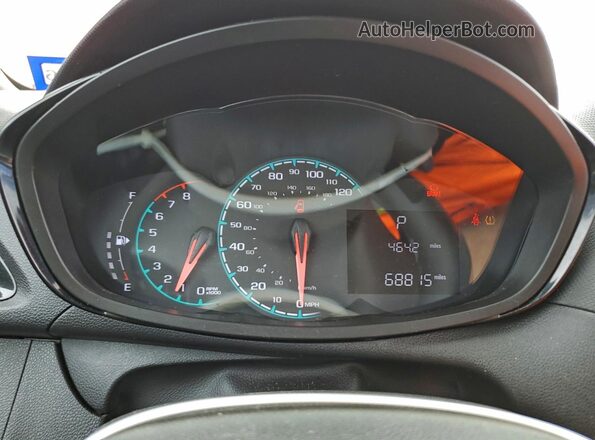 KL8CB6SA8JC479552 2018 CHEVROLET SPARK Red Widok zestawu wskaźników