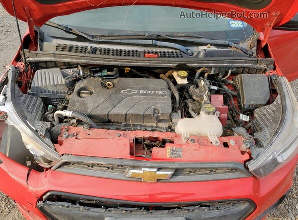 KL8CB6SA8JC479552 2018 CHEVROLET SPARK Red Widok wnętrza z tyłu
