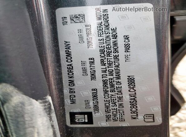 KL8CB6SAXLC428881 2020 CHEVROLET SPARK Two Tone Вид підкапотного простору