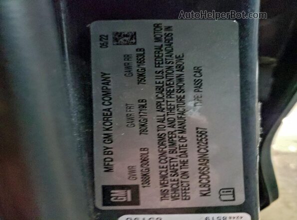 KL8CD6SA9NC025567 2022 CHEVROLET SPARK Gray Widok komory silnika