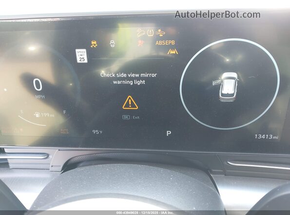 KM8HE3A38RU181476 2024 HYUNDAI KONA Gray Вид задніх сидінь