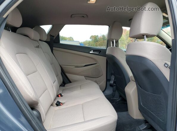 KM8J33A49MU340904 2021 HYUNDAI TUCSON Синий Вид задней части салона