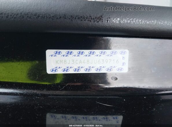 KM8J3CA48JU639716 2018 HYUNDAI TUCSON Черный 
