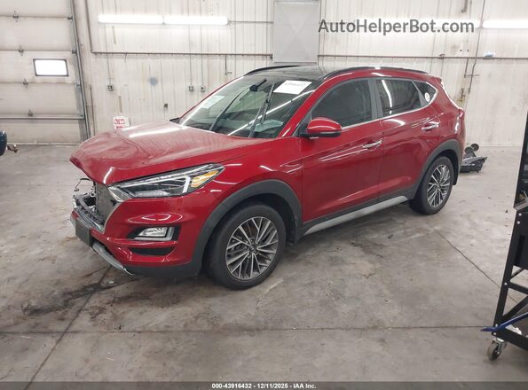 KM8J3CAL5MU355441 2021 HYUNDAI TUCSON Red Przód lewy