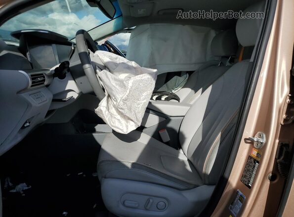 KM8J74A69MU013835 2021 HYUNDAI NEXO Tan Widok deski rozdzielczej