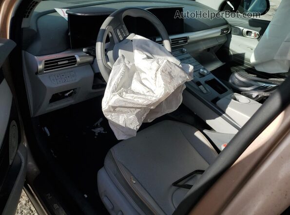 KM8J74A69MU013835 2021 HYUNDAI NEXO Tan Widok zestawu wskaźników