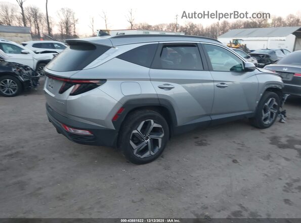 KM8JBDA24PU107248 2023 HYUNDAI TUCSON PLUG-IN HYBRID Серебряный Задняя правая четверть