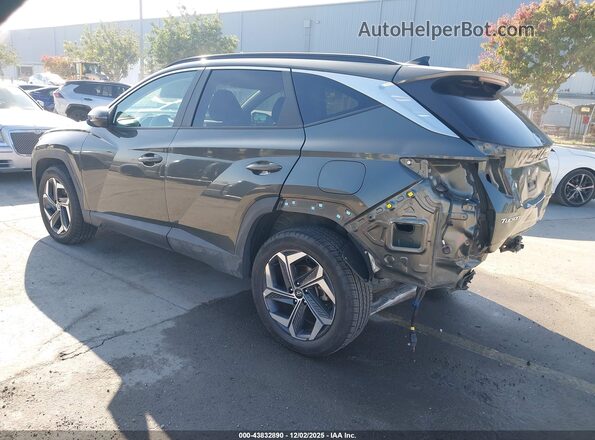 KM8JBDA2XNU071109 2022 HYUNDAI TUCSON PLUG-IN HYBRID Gray Задня ліва чверть