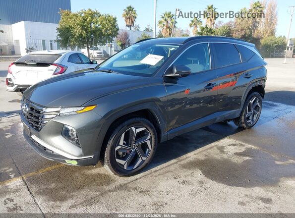 KM8JBDA2XNU071109 2022 HYUNDAI TUCSON PLUG-IN HYBRID Gray Передня ліва чверть