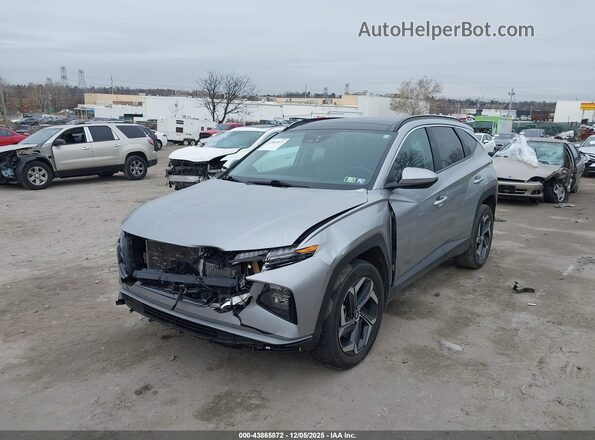 KM8JFCA13PU093039 2023 HYUNDAI TUCSON HYBRID Silver Widok z przodu