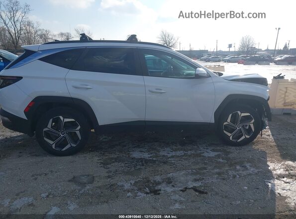 KM8JFCA18NU077481 2022 HYUNDAI TUCSON HYBRID White Սալոնի 360 աստիճան տեսք