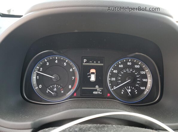 KM8K22AB0NU807600 2022 HYUNDAI KONA Charcoal Vista del cuadro de instrumentos