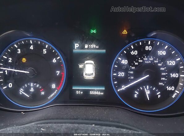 KM8K2CAAXMU733890 2021 HYUNDAI KONA Black Հետևի նստատեղերի տեսք
