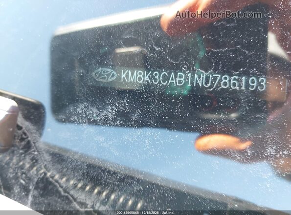 KM8K3CAB1NU786193 2022 HYUNDAI KONA Серый Вид подкапотного пространства