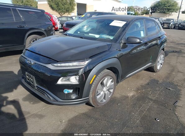 KM8K53AG2MU099339 2021 HYUNDAI KONA ELECTRIC Black Przód lewy