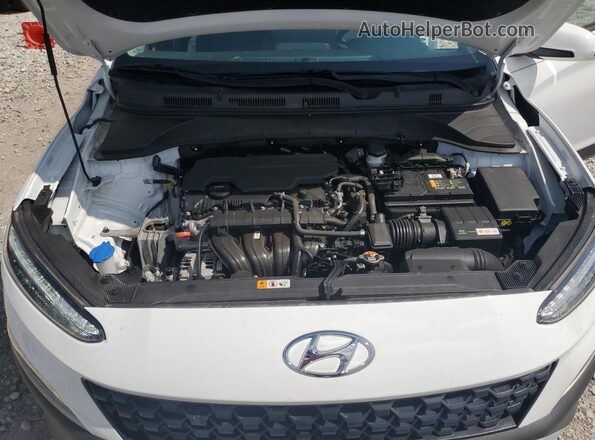 KM8K6CAB5PU975360 2023 HYUNDAI KONA White Widok wnętrza z tyłu