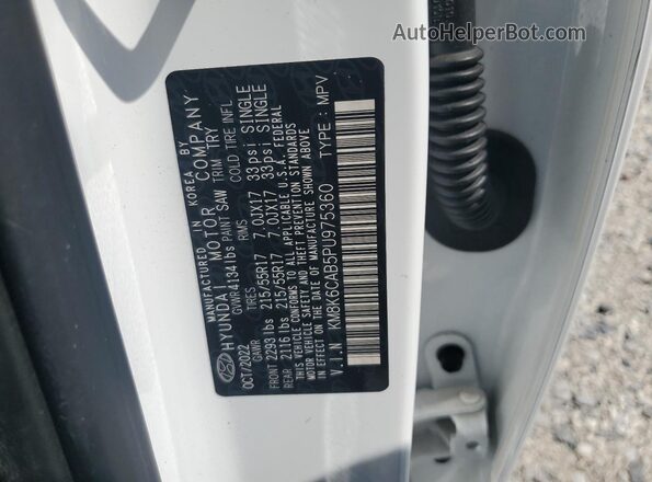 KM8K6CAB5PU975360 2023 HYUNDAI KONA White Widok komory silnika