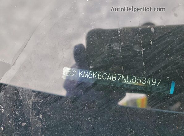 KM8K6CAB7NU853497 2022 HYUNDAI KONA Blue Vista del compartimento del motor