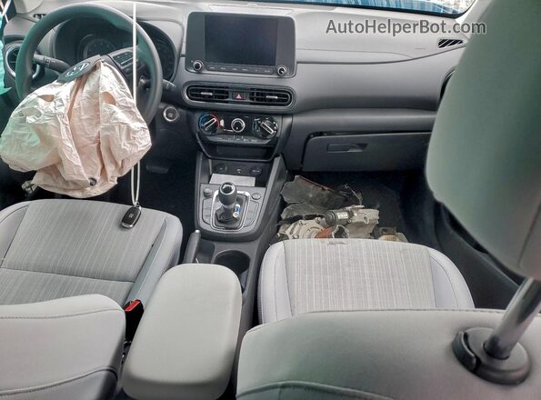 KM8K6CAB7NU853497 2022 HYUNDAI KONA Blue Vista del salpicadero