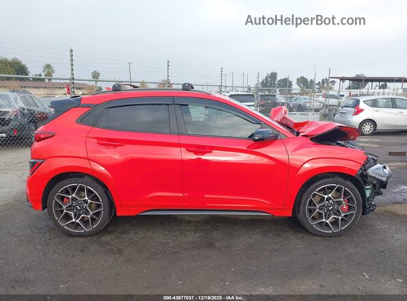 KM8KH3AC8NU002375 2022 HYUNDAI KONA N Red სალონის 360-გრადუსიანი ხედი