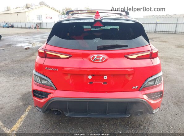 KM8KH3AC8NU002375 2022 HYUNDAI KONA N Red 