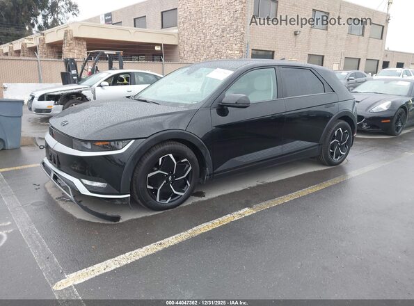 KM8KNDAF0PU150810 2023 HYUNDAI IONIQ 5 Black Առջևի ձախ երեք քառորդ տեսարան