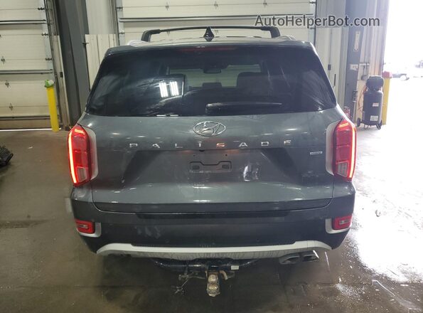 KM8R4DHE4NU415336 2022 HYUNDAI PALISADE Gray Rear view