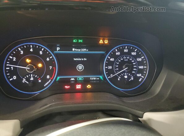 KM8R4DHE4NU415336 2022 HYUNDAI PALISADE Gray Instrument cluster view