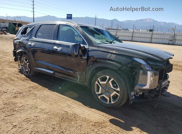 KM8R5DGE3PU565455 2023 HYUNDAI PALISADE Черный Передняя правая четверть