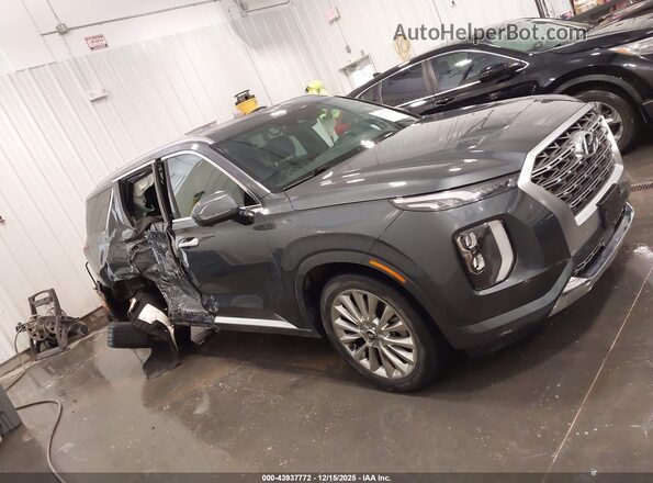KM8R5DHE6LU165222 2020 HYUNDAI PALISADE Синий Вид задней части салона