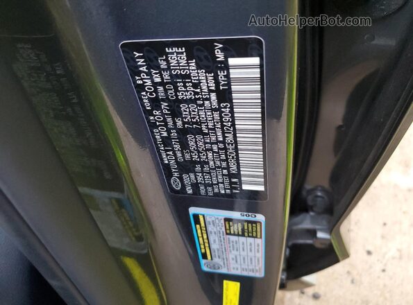 KM8R5DHE8MU249043 2021 HYUNDAI PALISADE Gray VIN კოდის სტიკერის ხედი