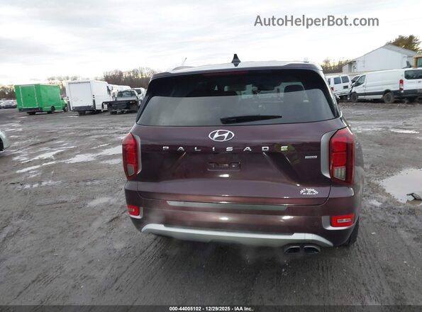 KM8R5DHE8MU253741 2021 HYUNDAI PALISADE Темно-бордовый 