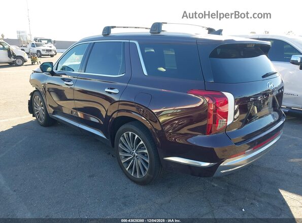 KM8R7DGE4PU643350 2023 HYUNDAI PALISADE Burgundy უკანა მარცხენა