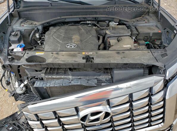 KM8R7DGE8RU705352 2024 HYUNDAI PALISADE Gray Engine compartment view