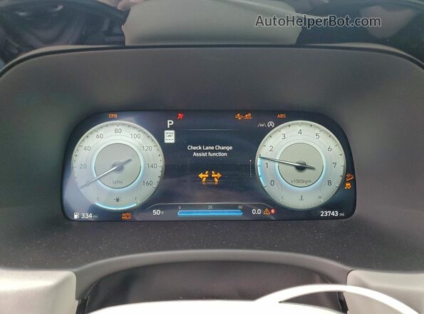 KM8R7DGE8RU705352 2024 HYUNDAI PALISADE Gray Instrument cluster view