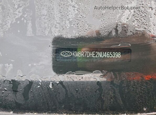 KM8R7DHE2NU465398 2022 HYUNDAI PALISADE Серый Вид наклейки с VIN-кодом