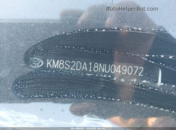 KM8S2DA18NU049072 2022 HYUNDAI SANTA FE HYBRID BLUE White 