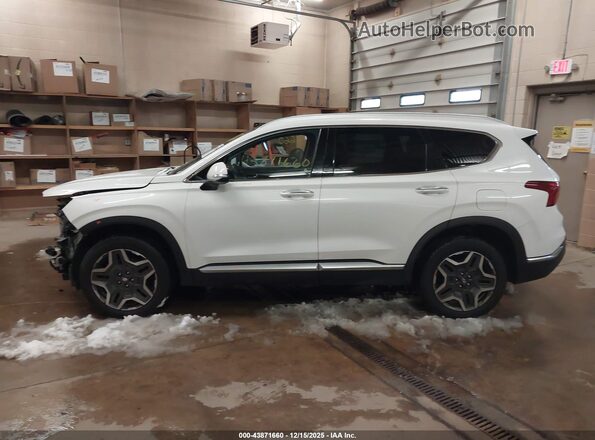 KM8S3DA11MU002753 2021 HYUNDAI SANTA FE HYBRID White Vista interior de 360 grados