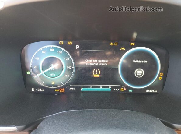 KM8S3DA11MU009153 2021 HYUNDAI SANTA Black Вид щитка приладів