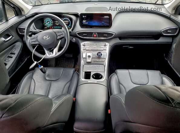 KM8S3DA18MU011952 2021 HYUNDAI SANTA Black წინა პანელის ხედი